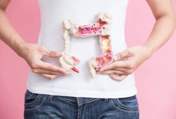 The work of the intestine